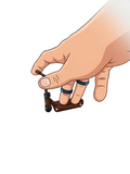 Finger Scoot Brązowy