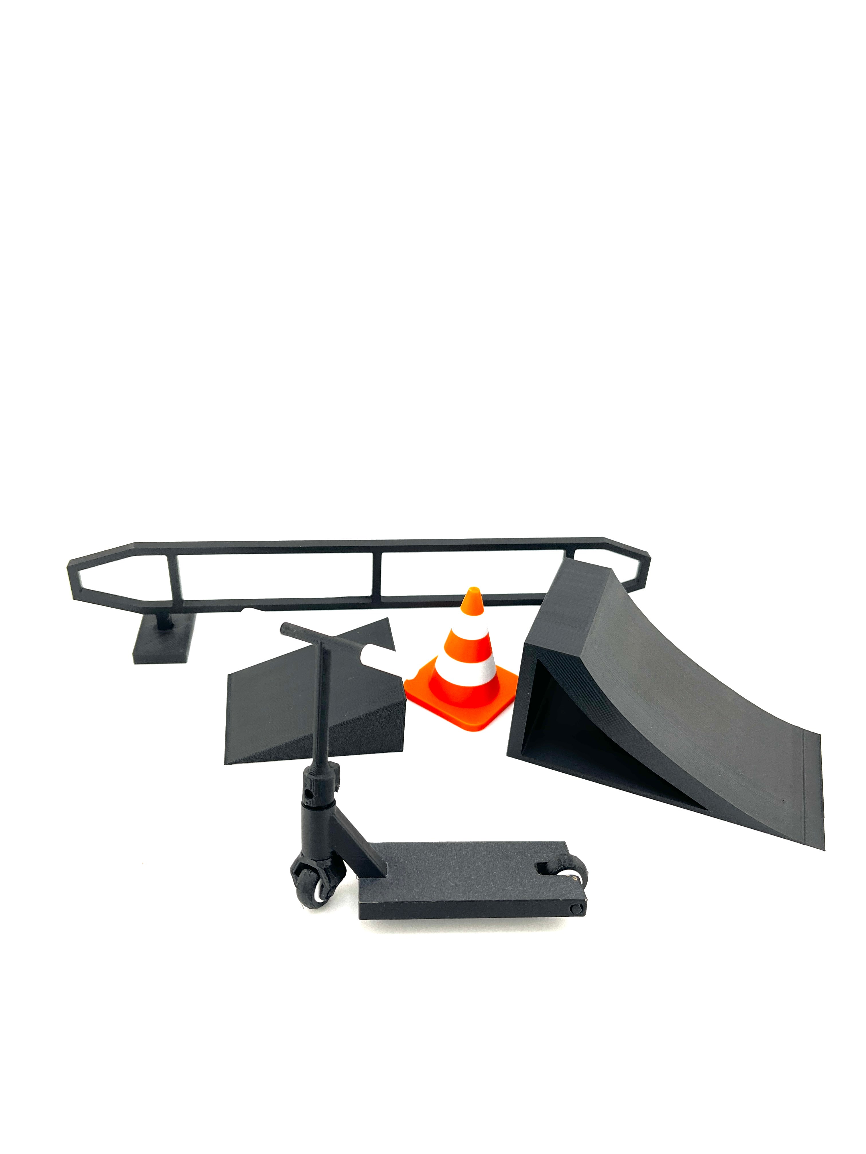 Zestaw Finger Scoot V2 + Mini Skatepark Street Set